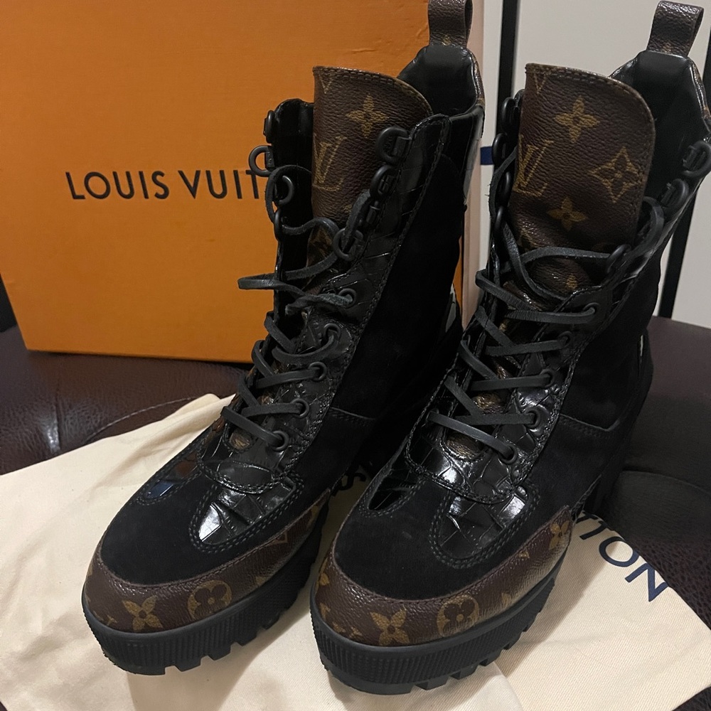 Louis Vuitton LAUREATE Monogram Boots